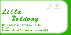 lilla moldvay business card